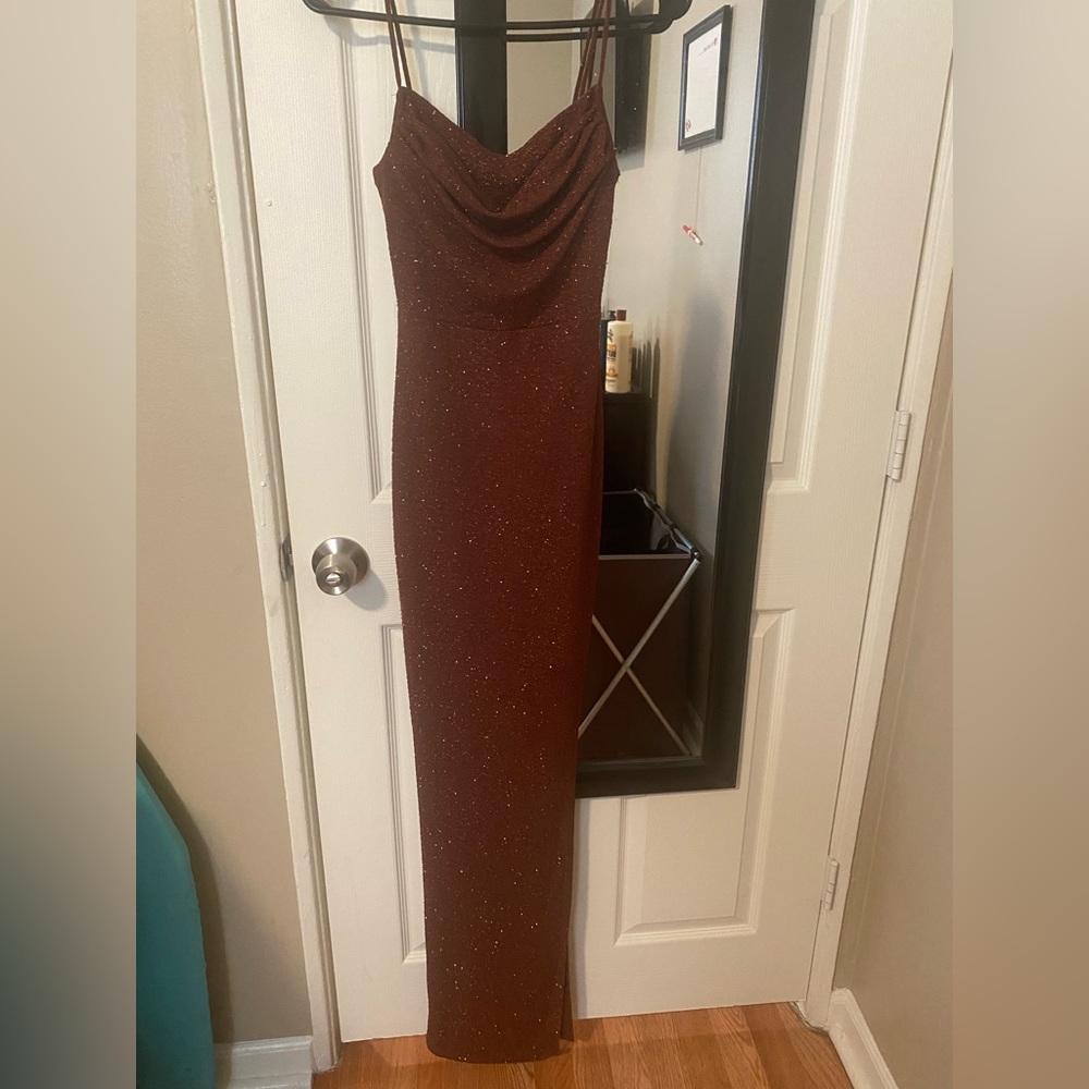 Beautiful Brown Sparkly Cocktail Dress